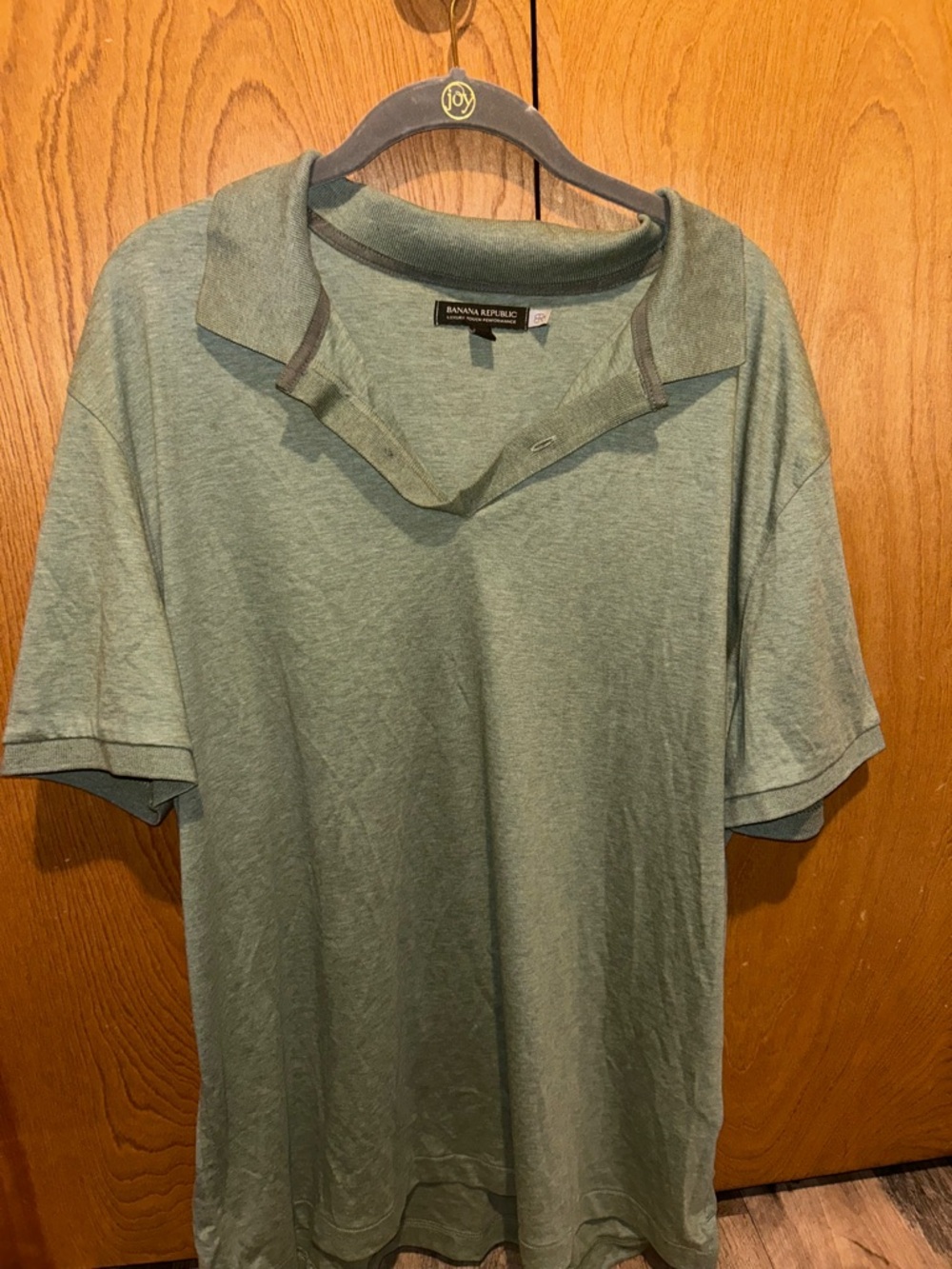 Banana Republic Luxury Touch Performance Green Polo Shirt XL Men’s 100% Cotton